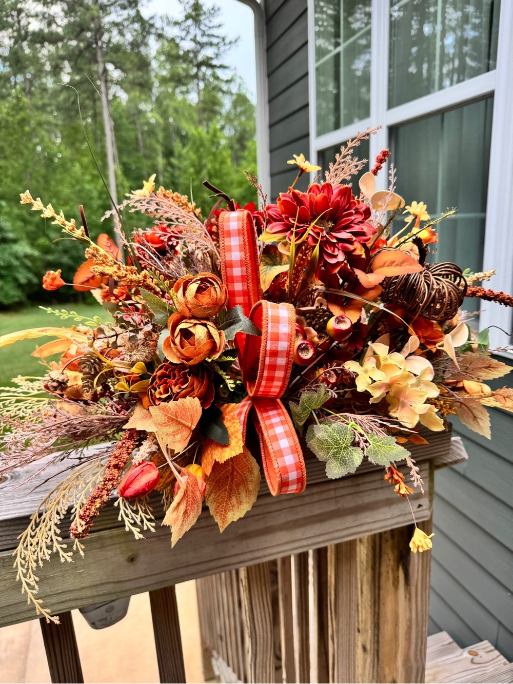Rustic Elegance Autumn Centerpiece - Picture 3 of 7
